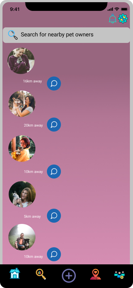 Nearby Screen